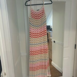 Rachel Zoe Vibrant Chevron Maxi Dress